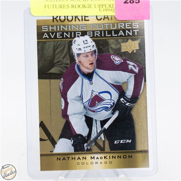 NATHAN MACKINNON SHINING FUTURES ROOKIE UPPERDECK
