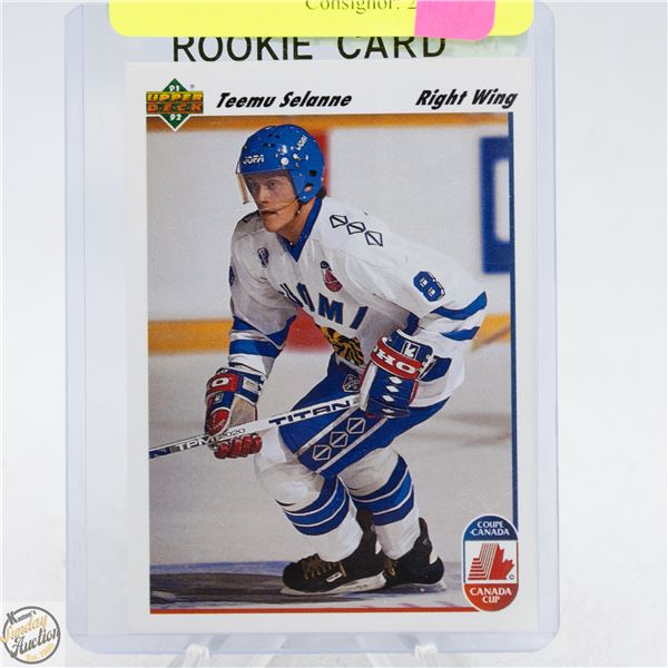TEEMU SELANNE ROOKIE CARD UPPERDECK