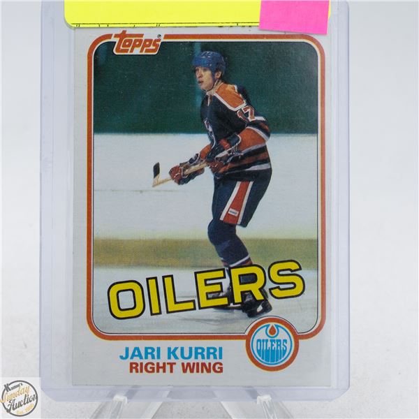 JARI KURRI ROOKIE CARD TOPPS