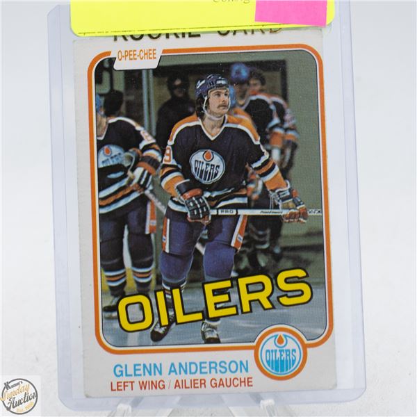 GLENN ANDERSON ROOKIE CARD O-PEE-CHEE
