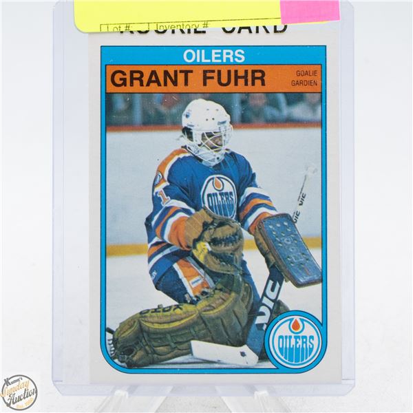 GRANT FUHR ROOKIE CARD O-PEE-CHEE