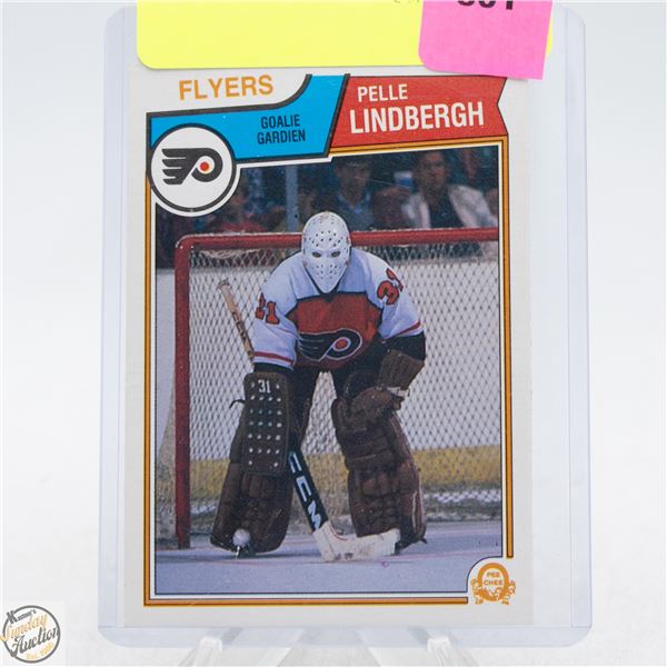 PELLE LINDBERGH ROOKIE CARD O-PEE-CHEE