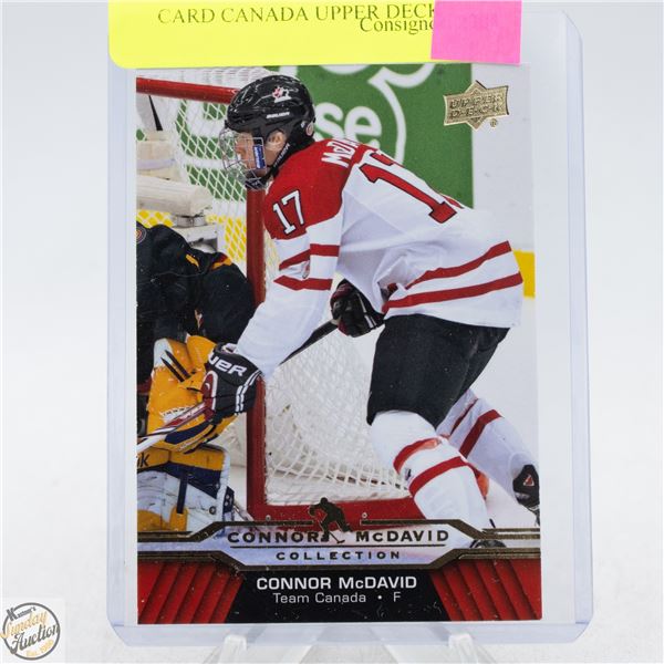 CONNOR MCDAVID PRE-ROOKIE CARD CANADA UPPER DECK