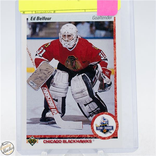 ED BELFOUR ROOKIE CRAD UPPERDECK