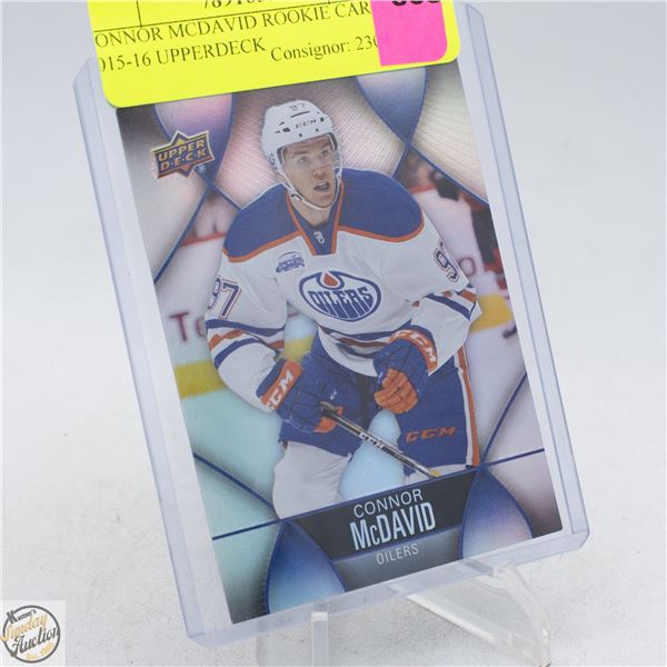CONNOR MCDAVID ROOKIE CARD 2015-16 UPPERDECK
