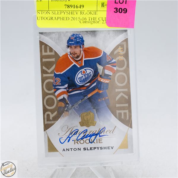 ANTON SLEPYSHEV ROOKIE AUTOGRAPHED 2015-16 THE CUP