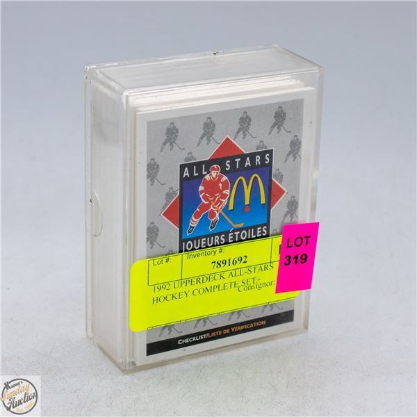 1992 UPPERDECK ALL-STARS HOCKEY COMPLETE SET+