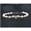 Image 1 : 925S GRA CERTIFIED MOISSANITE PEARL BRACELET