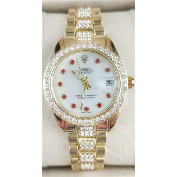 NEW REPLICA ROLEX DATE JUST WOMENS QUARTZ WATCH