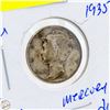 Image 1 : 1935 SILVER MERCURY DIME 90% SILVER