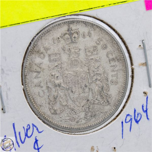 1964 CANADIAN SILVER HALF DOLLAR