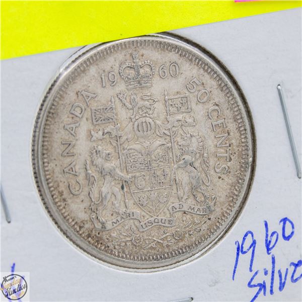 1960 CANADIAN SILVER HALF DOLLAR