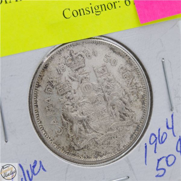 1964 CANADIAN SILVER HALF DOLLAR