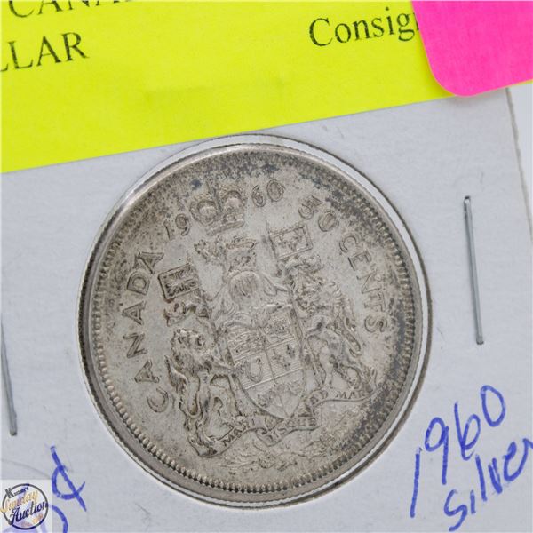 1960 CANADIAN SILVER HALF DOLLAR