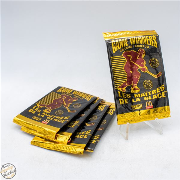 5 SEALED 1996 PINNACLE HOCKEY 3-D CARDS GAME
