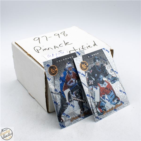 1997-98 PINNACLE CERTIFIED HOCKEY SET 1-130 CARDS