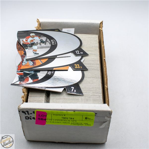 1997-98 UPPERDECK SPX HOLOGRAM/CARDS APPROX 300