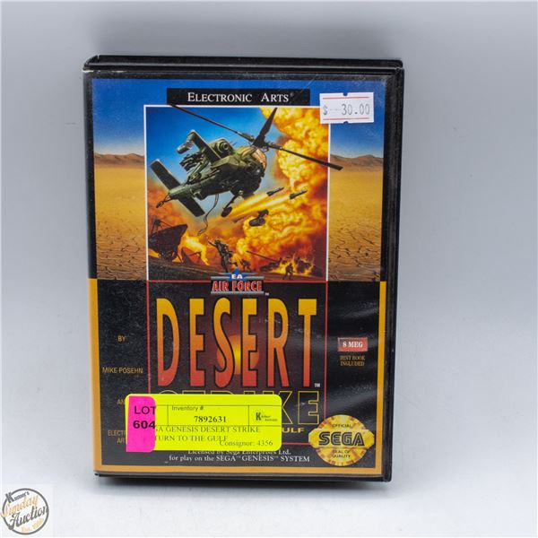 SEGA GENESIS DESERT STRIKE RETURN TO THE GULF
