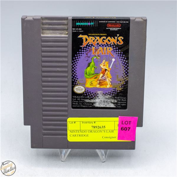 NINTENDO DRAGON’S LAIR CARTRIDGE