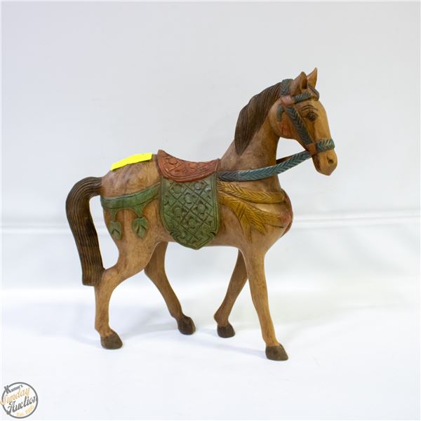 WOODEN CARVED HORSE