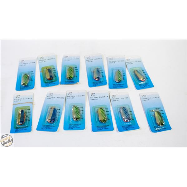 12 NEW ASSORTED FISHING HOOKS JACKFISH/SALMON