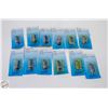 Image 1 : 12 NEW ASSORTED FISHING HOOKS JACKFISH/SALMON