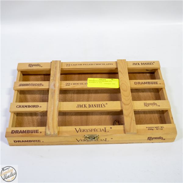 DIFFERENT LIQUOR DISPLAYS WOODEN 12" X 8"