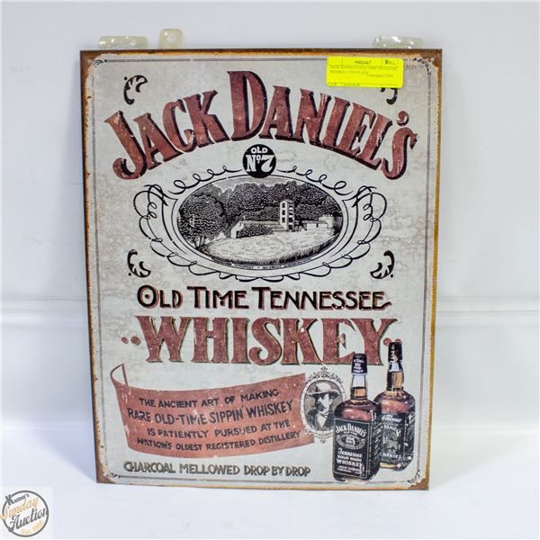 JACK DANIELS OLD TIME TENNESSE WHISKEY TIN PLATE
