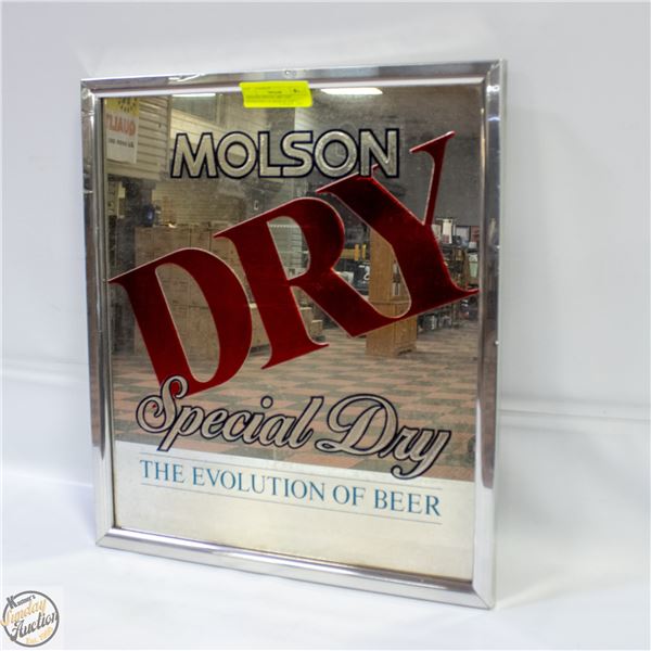 MOLSON SPECIAL DRY THE EVOLUTION OF BEER 16" X 8"