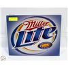 Image 1 : MILLER LIGHT TRUE PILSNER BEER TIN PLATE 16" X 12"