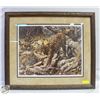 Image 1 : FRAMED PRINT - GHOSTLY QUIET - SPANISH LYNX