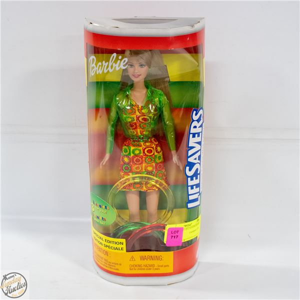 VINTAGE 2000 LIFE SAVERS BARBIE NEVER