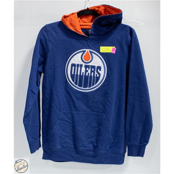 NHL EDMONTON OILERS KIDS PULLOVER HOODIE SIZE XL