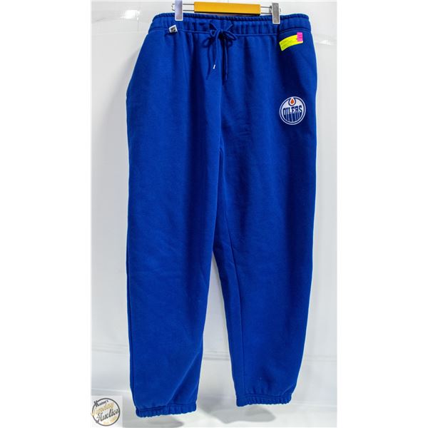 NHL EDMONTON OILERS JOGGERS BLUE SIZE XXLARGE