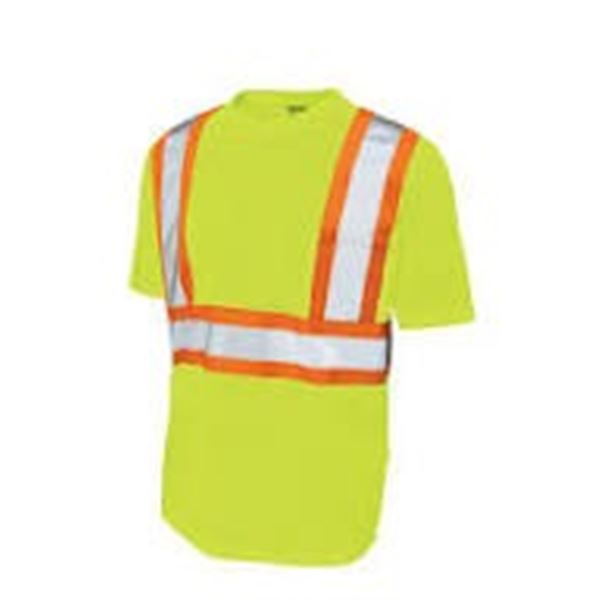 NEW MIKE HOLMES SAFETY HI-VISIBILITY T-SHIRT SZ LG
