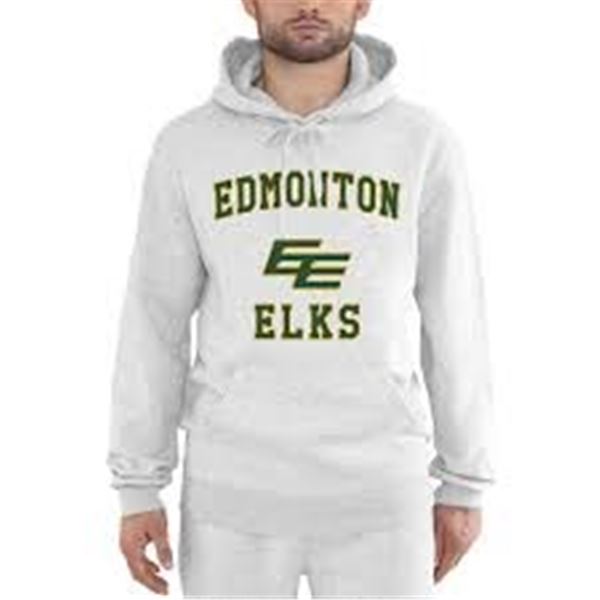 NEW CFL EDMONTON ELKS PULLOVER HOODIE SIZE XL