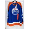 Image 1 : NEW NHL EDMONTON OILERS JERSEY BLUE SIZE MEDIUM