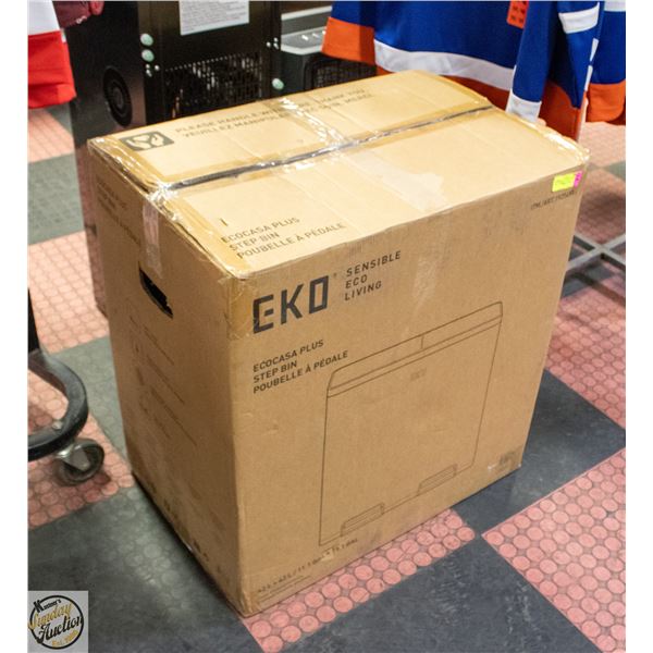 NEW EKO DUAL COMPARTMENT STEP TRASH BIN - 2 X 42L