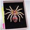 Image 1 : NEW SPIDER BROOCH, 2.36”X2.09 WITH BLACK
