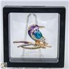 Image 1 : NEW KING FISHER BIRD BROOCH MULTI