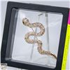 Image 1 : NEW SNAKE BROOCH IN GOLD TONES AND