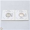 Image 1 : 1931 10 CENT 80% SILVER + 1936 10 CENT 80% SILVER