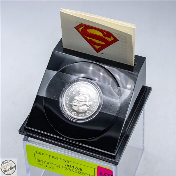 2013 ROYAL CANADIAN MINT 10 DOLLAR