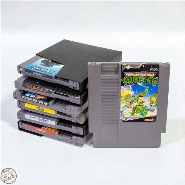 LOT OF 7 ORIGINAL NINTENDO GAMES INCLUDES BIGFOOT