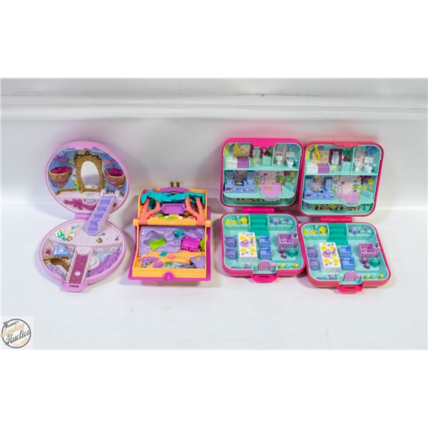 4 VINTAGE POLLY POCKETS