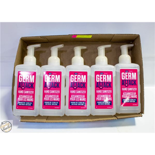 NEW 5 GERM ATTACK 1 LITER HAND SANITIZER FRAGRANCE