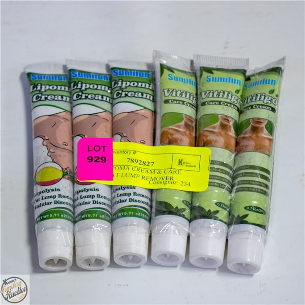 NEW 6 LIPOMA CREAM & CARE CREAM FAT LUMP REMOVER