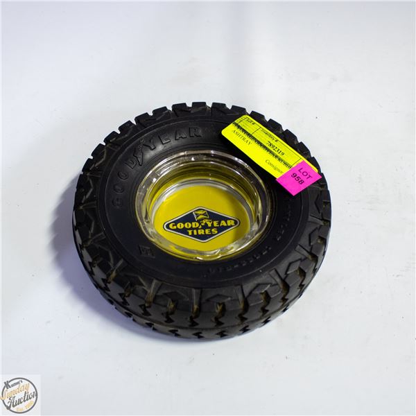 VINTAGE GOODYEAR RUBBER TIRE ASHTRAY