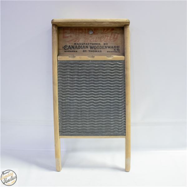 ANTIQUE EMPIRE WAVERLY WASHBOARD