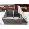 Image 1 : ANTIQUE STONY PLAIN SCHOOL TRUNK WOOD